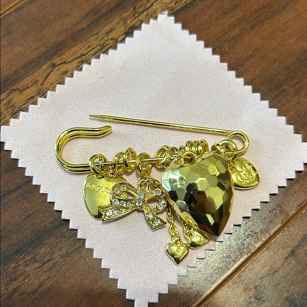 Vintage Betsey Johnson Charm Brooch